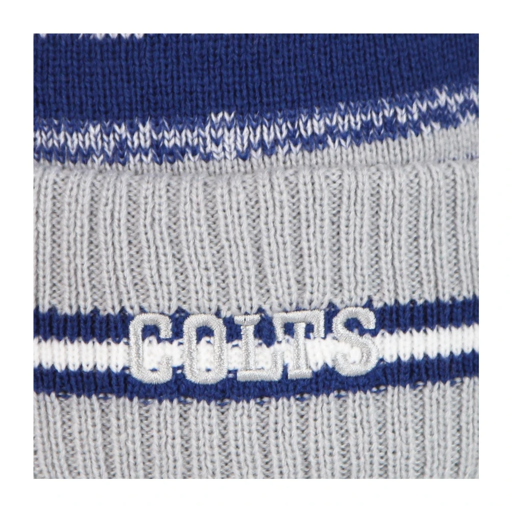 new era NFL Sport Gebreide Beanie met Pom Blue Heren