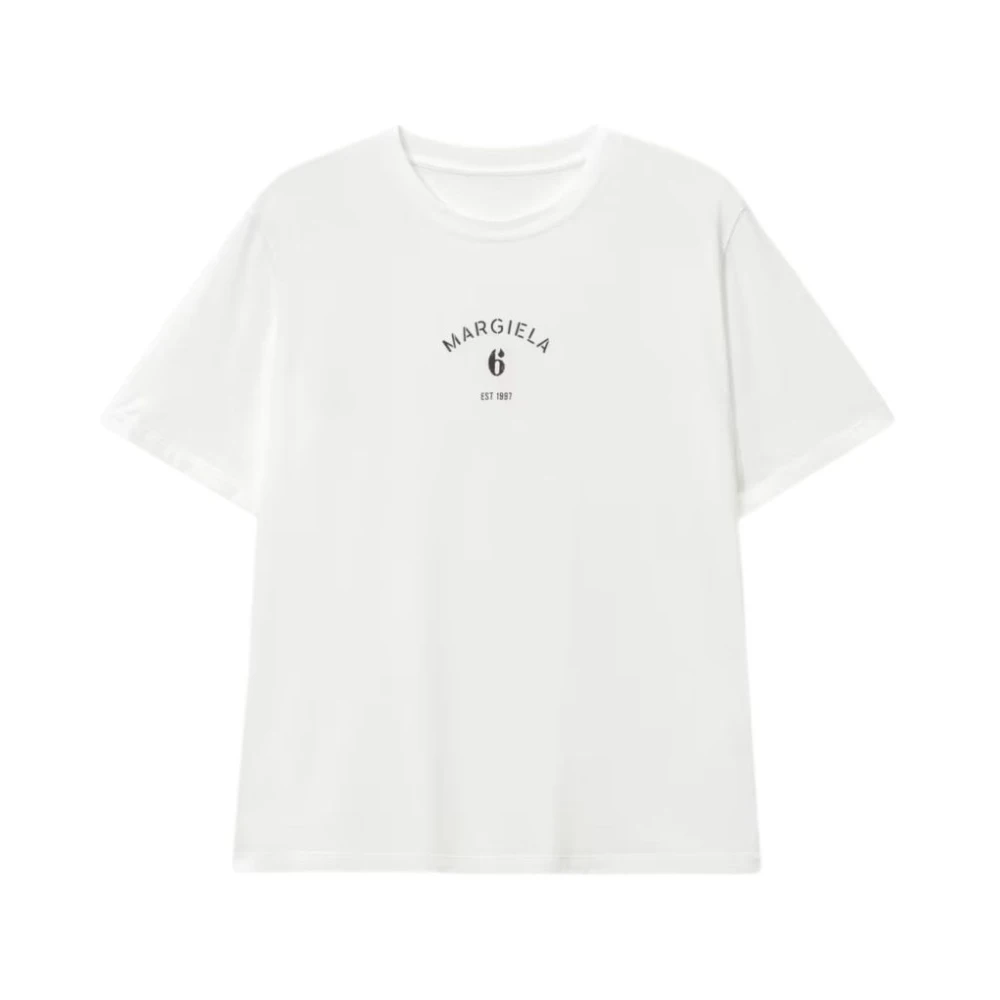 Mm6 Maison Margiela Men's White T-Shirts - T-Shirts - M - Tops