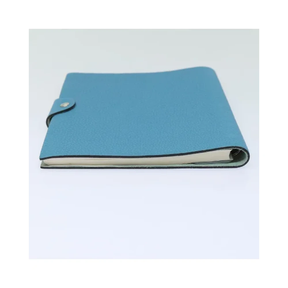 Hermès Vintage Pre-owned Leather home-office Blue Dames