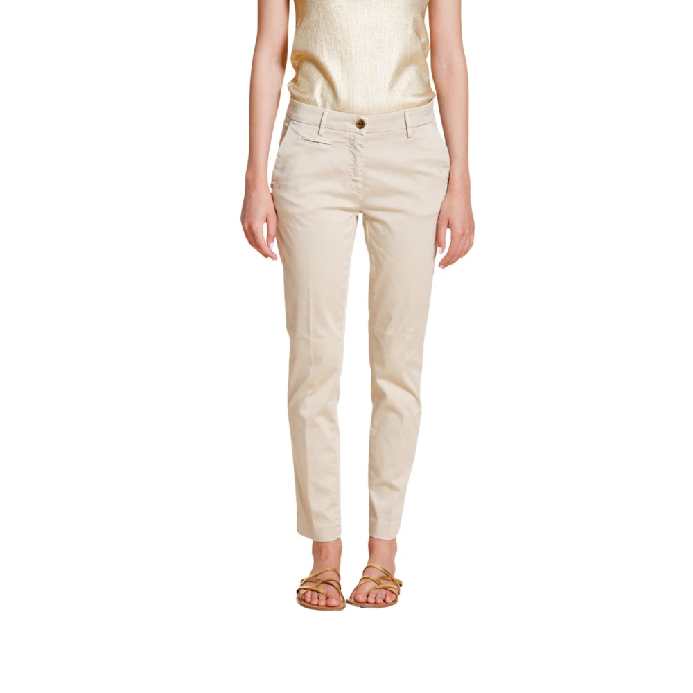 Mason's Donna Beige - New York Slim Chino - Trousers - L