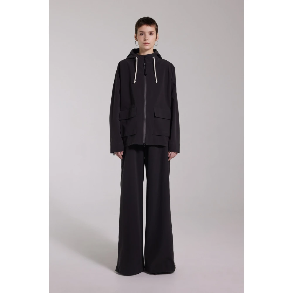 Stutterheim Mat Zip Regenjas Black Dames