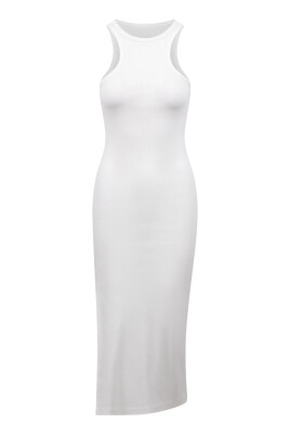 robe-vintage-cotelee-sans-manches