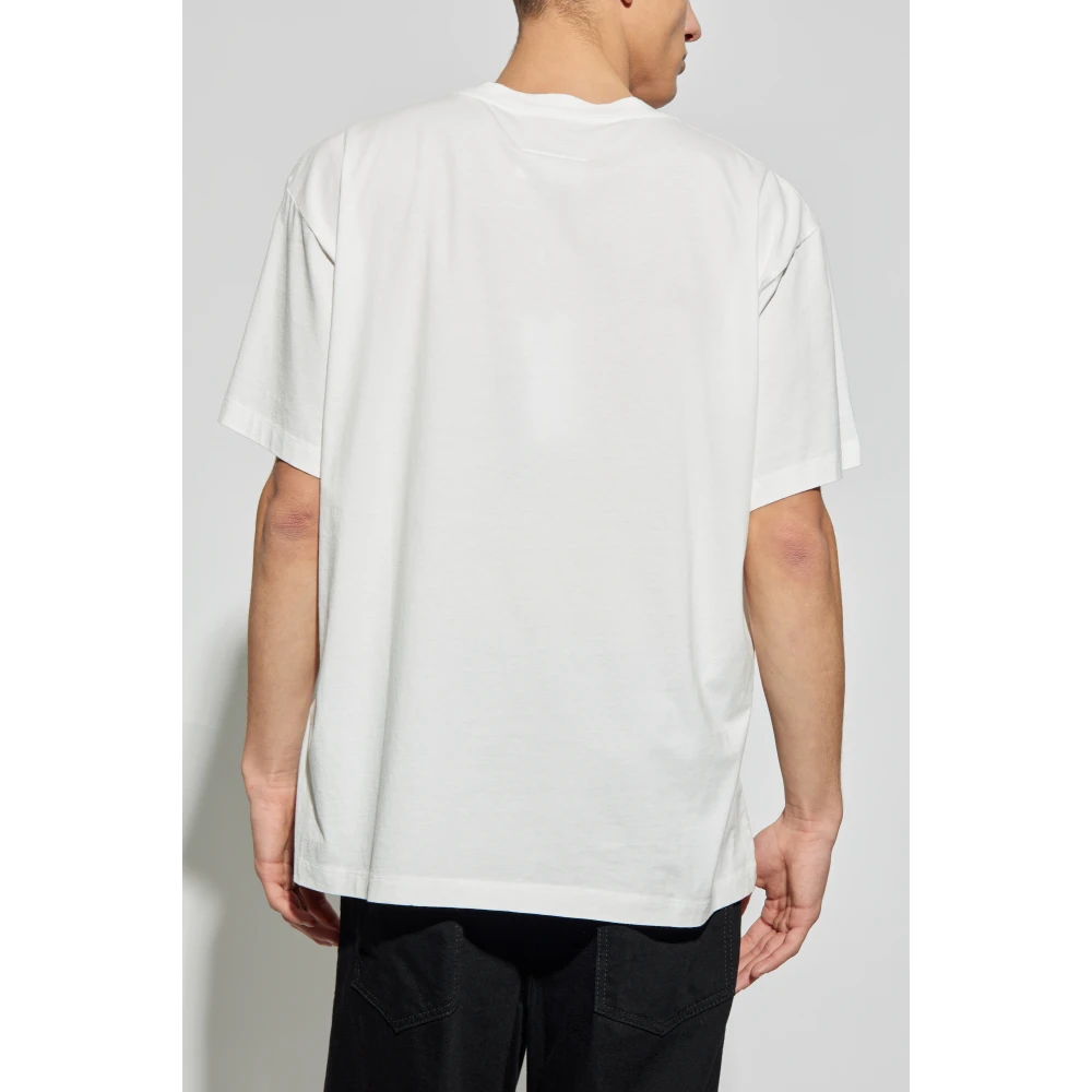 MM6 Maison Margiela T-shirt met logo White Heren