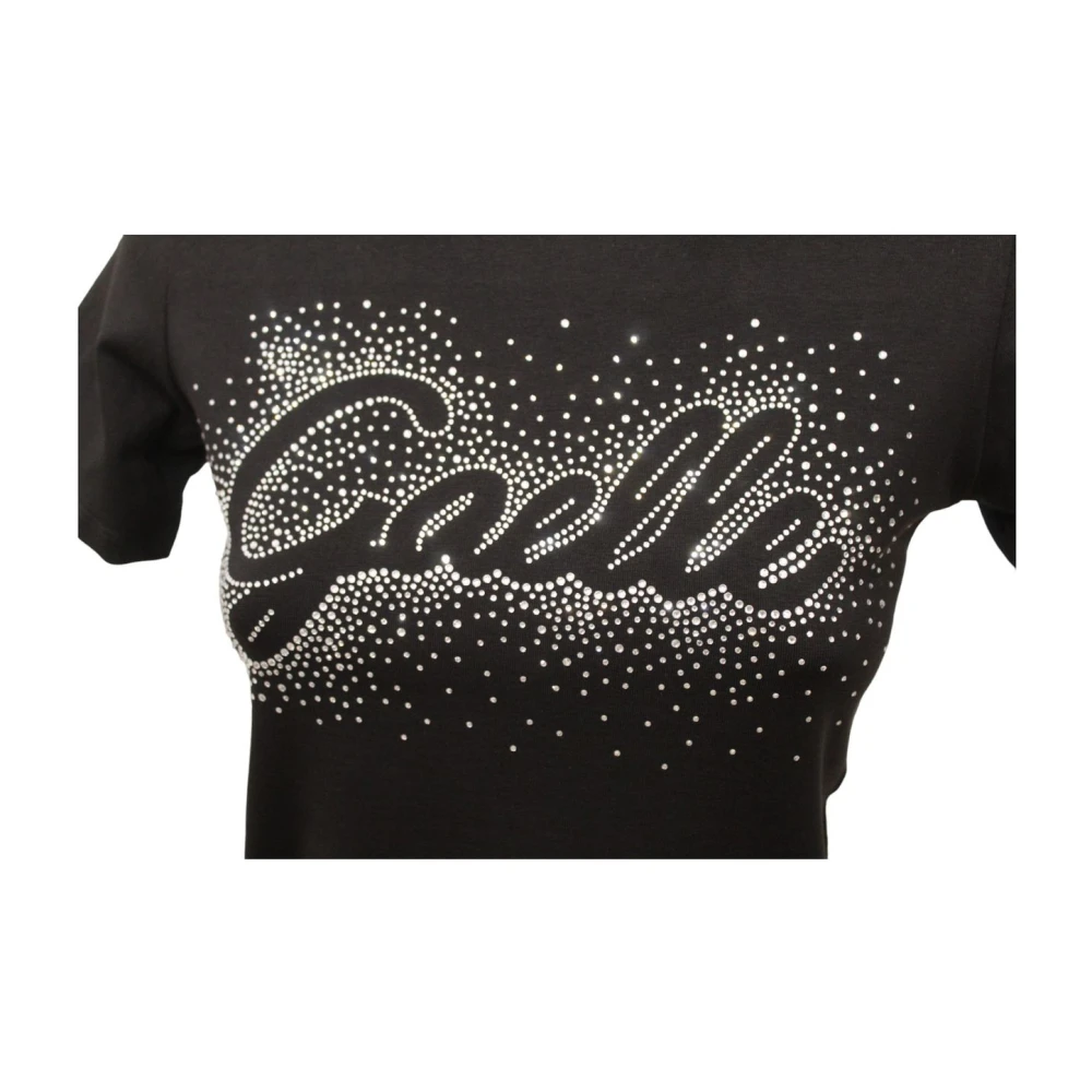 Gaëlle Paris Korte Mouw T-shirt Black Dames