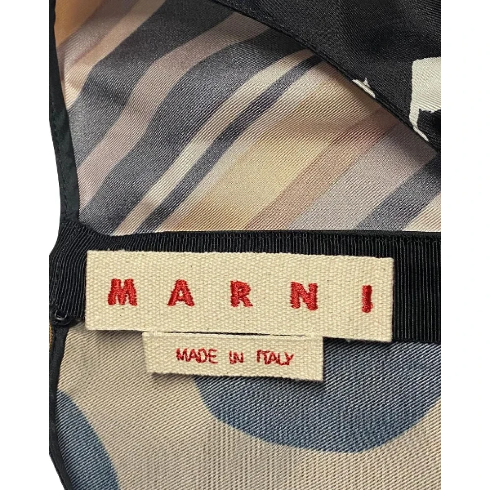 Marni Pre-owned Fabric dresses Brown Dames
