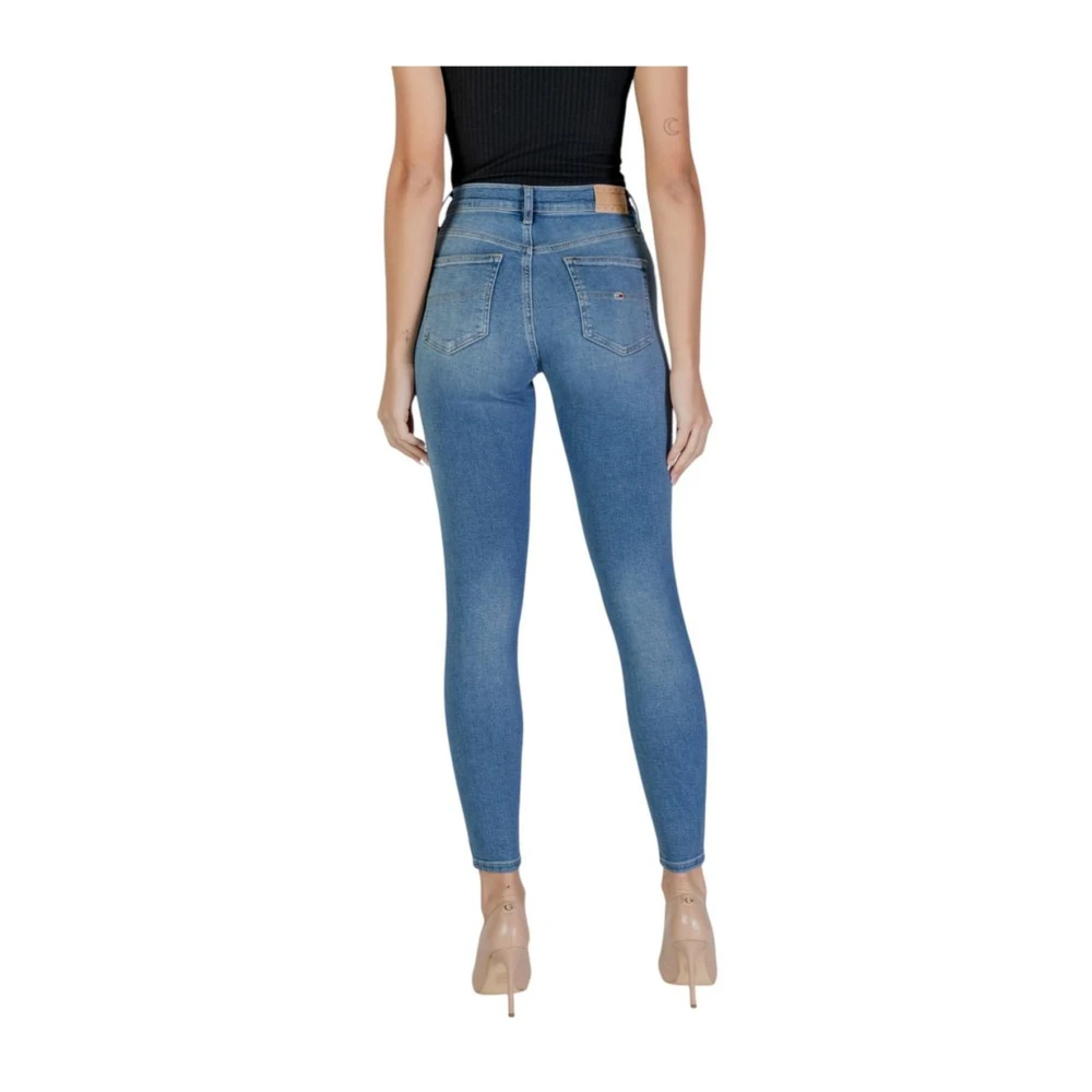 Tommy Jeans Blauwe Katoenmix Stretch Jeans Blue Dames