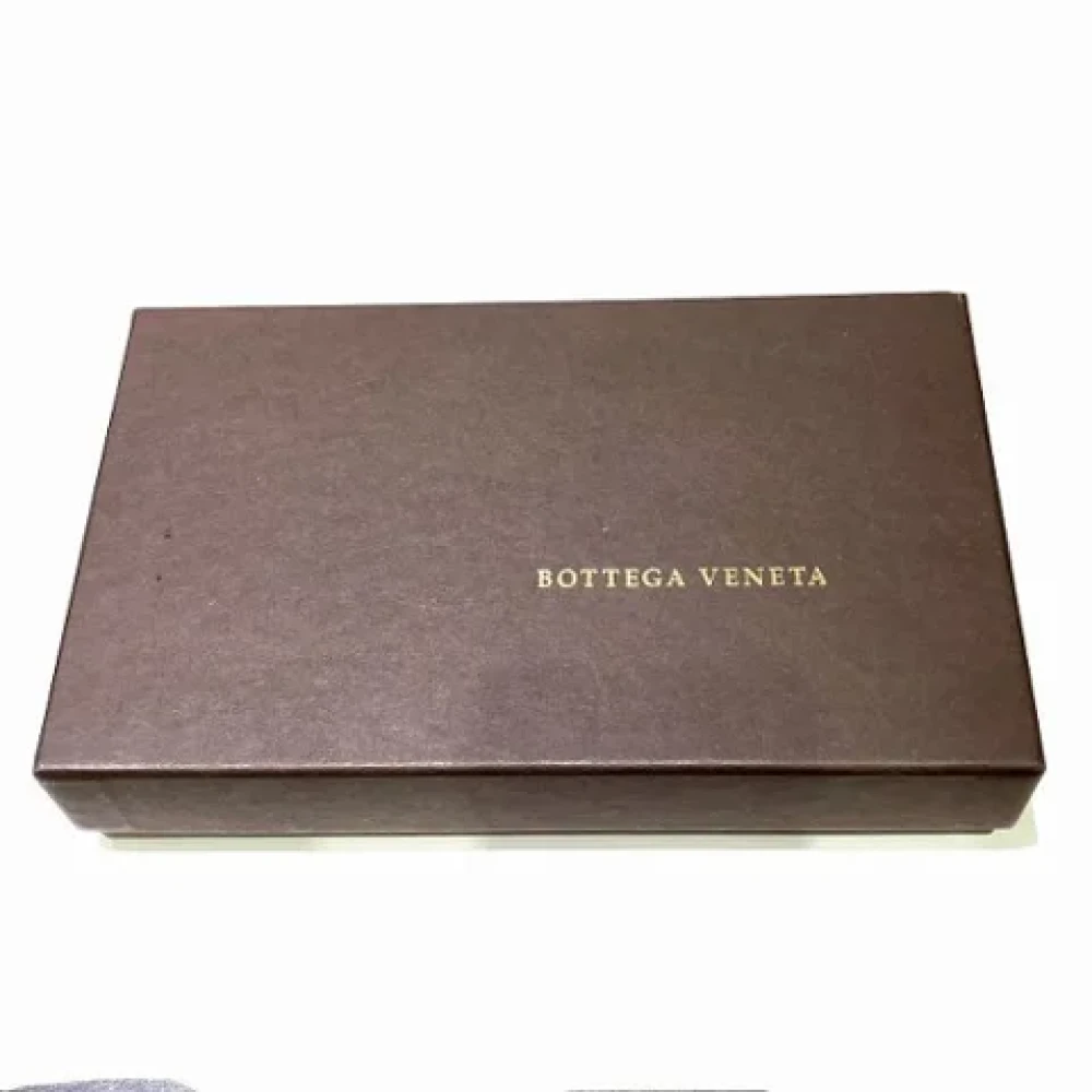 Bottega Veneta Vintage Pre-owned Leather wallets Blue Dames