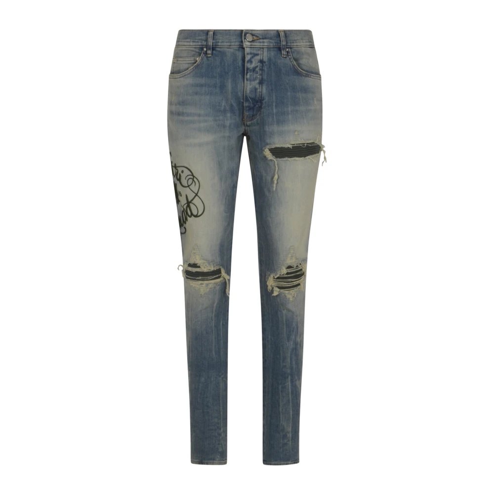 Amiri Men's Blue Slim Fit Jeans, W40, Hollywood Mx1 Jean