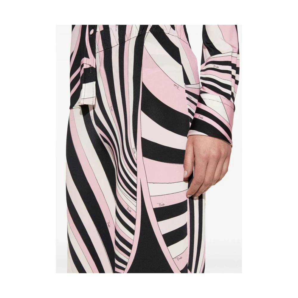 EMILIO PUCCI Abstract Patroon Rechte Pijp Broek Multicolor Dames