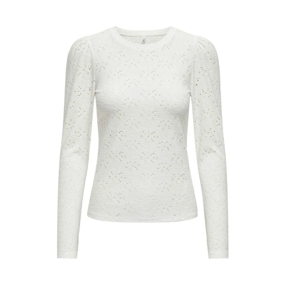 Only Cloud Dancer Puff Top White Dames