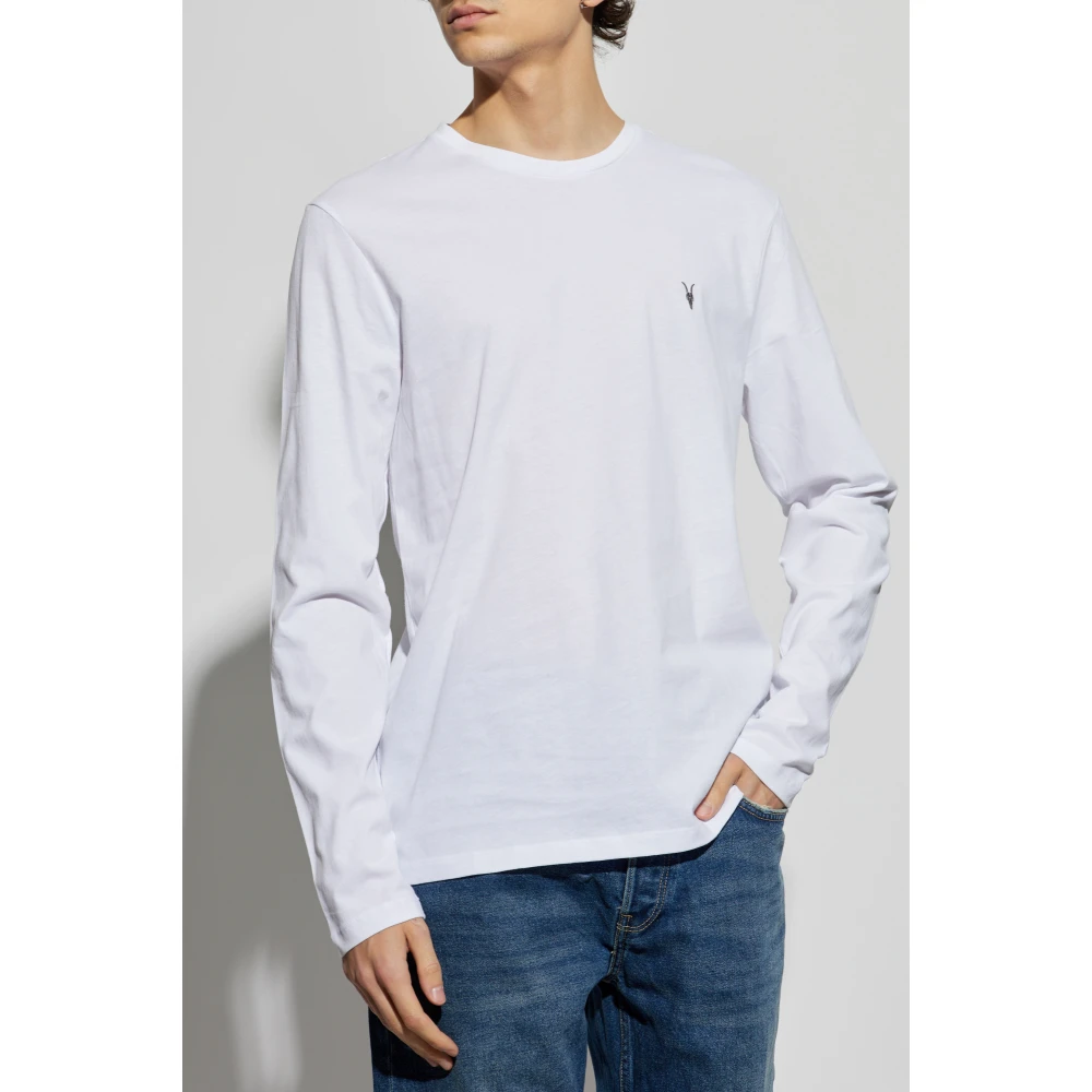 AllSaints Lange mouwen T-shirt Brace White Heren