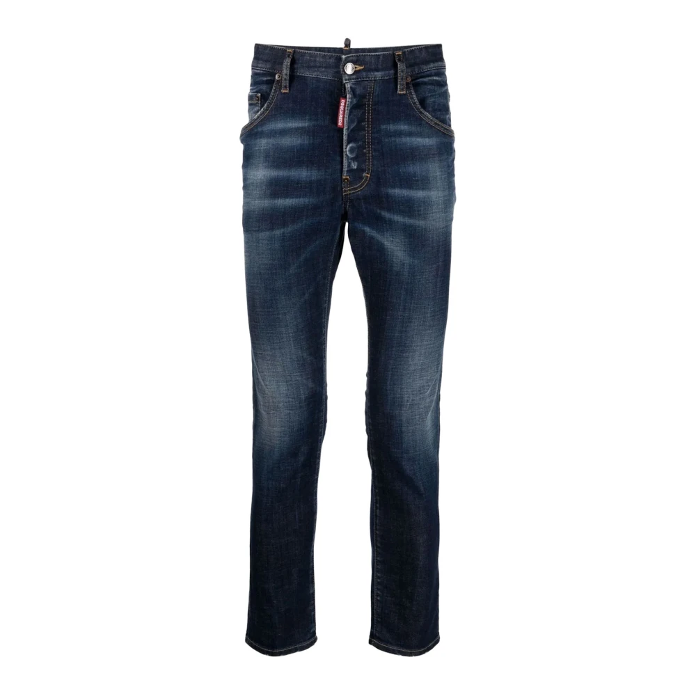 Dsquared2 Men's Blue Slim-Fit Jeans,, Stylish Denim Jeans Trousers Medium