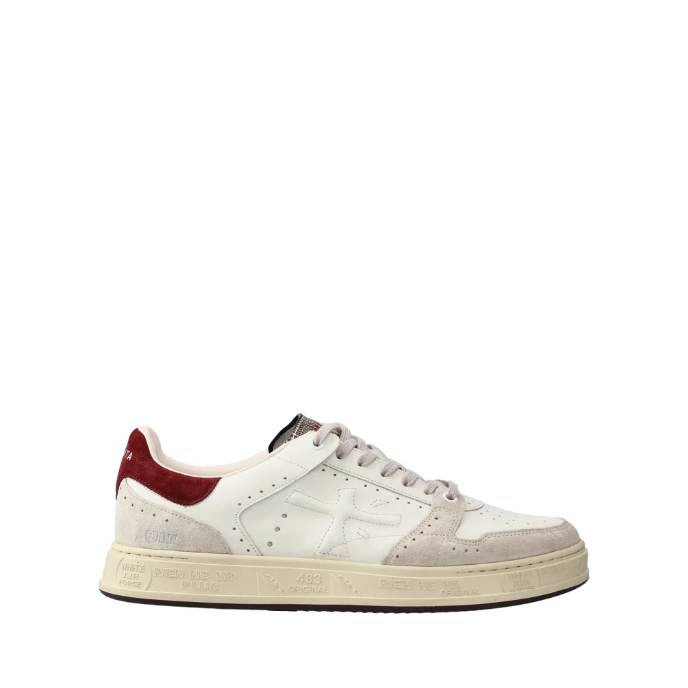 Premiata Witte Sneakers met Geitenleren Voering Heren Schoenen
