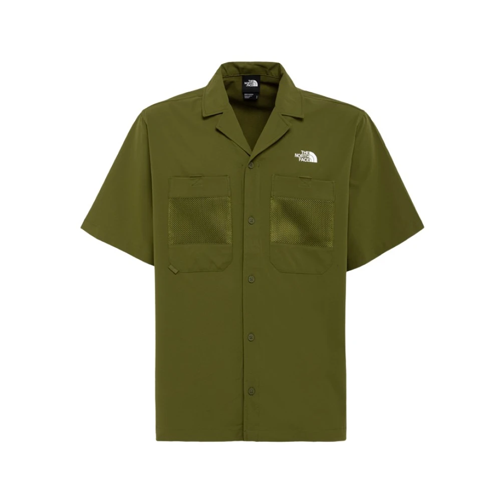 The North Face Short Sleeve Shirts Green Heren