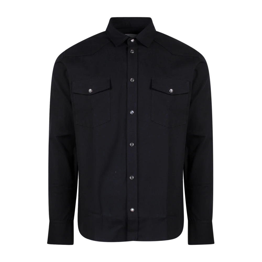 PT Torino Men`s kleding shirts tl6ltx010cpt01br Black Heren