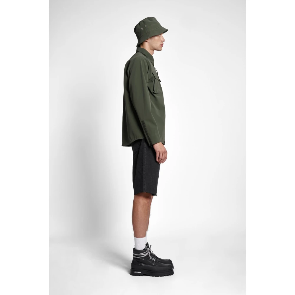 Stutterheim Waterdicht Mat Overshirt Green Heren