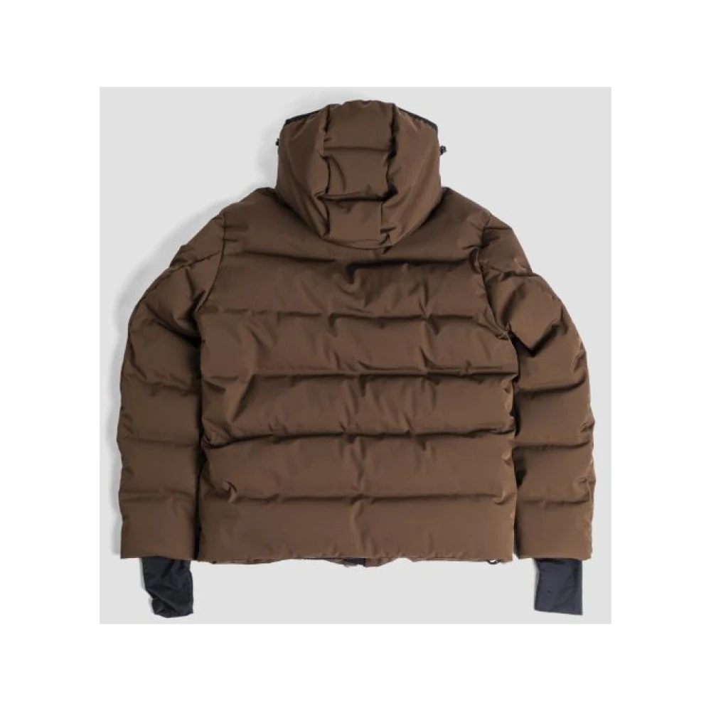 Moncler Korte donsjas met capuchon Brown Heren