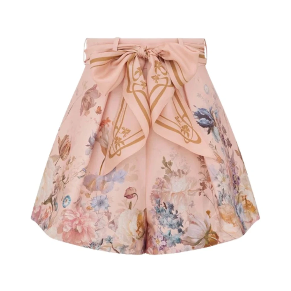 Zimmermann , Short Shorts, Female, Multicolor, M, Valiant Tuck Short