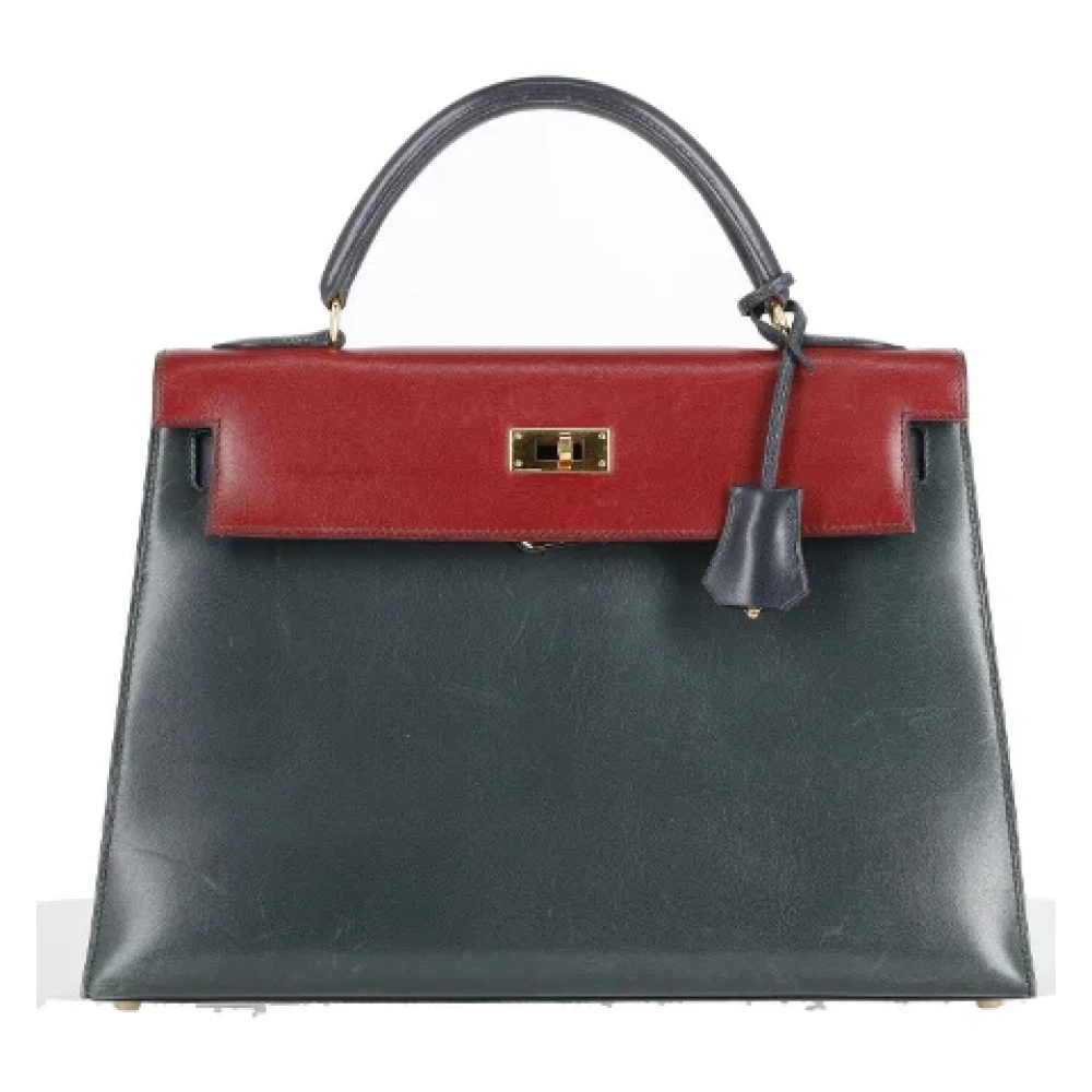 Hermès Vintage Pre-owned Leather handbags Black Dames
