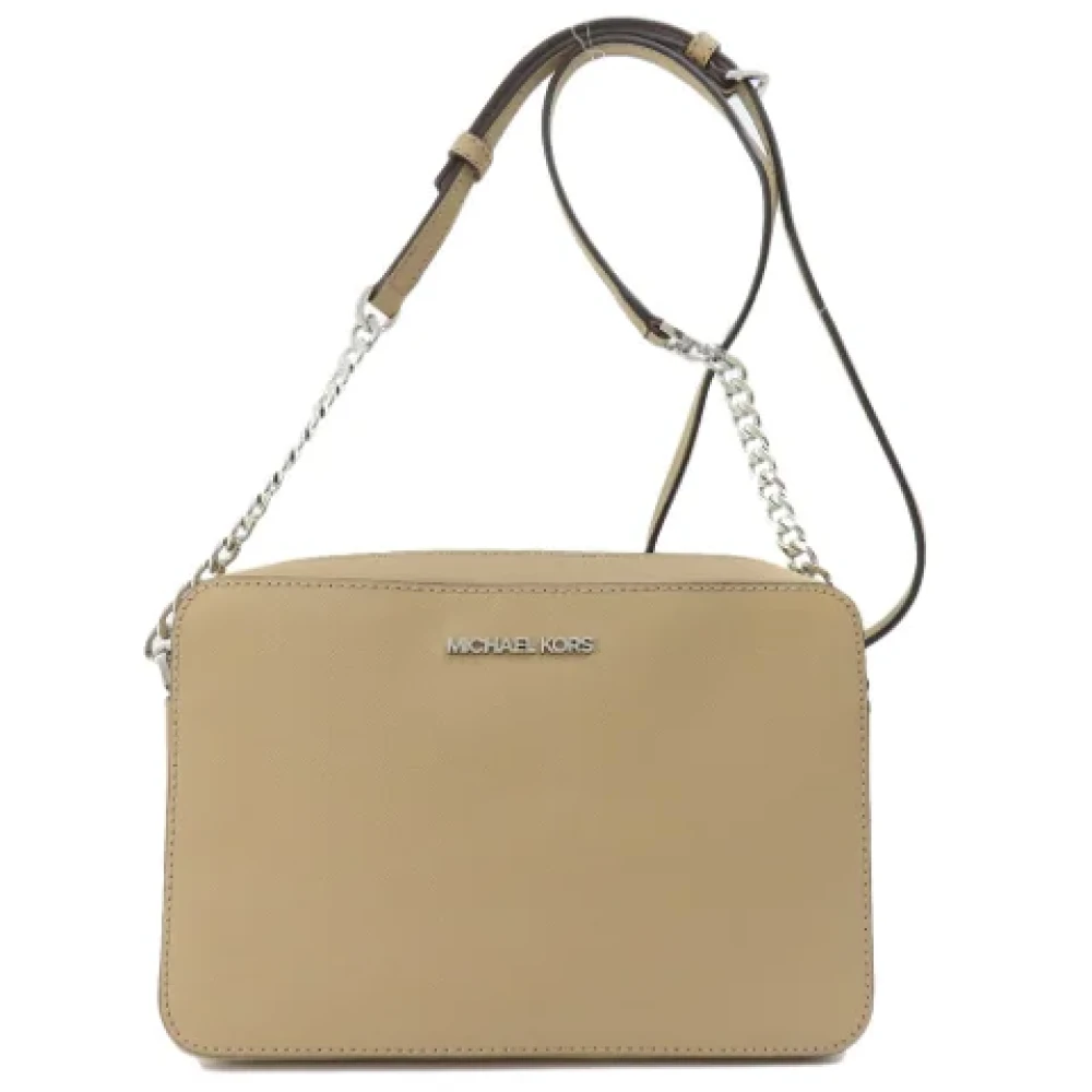 Michael Kors Pre-owned Plastic shoulder-bags Beige Dames
