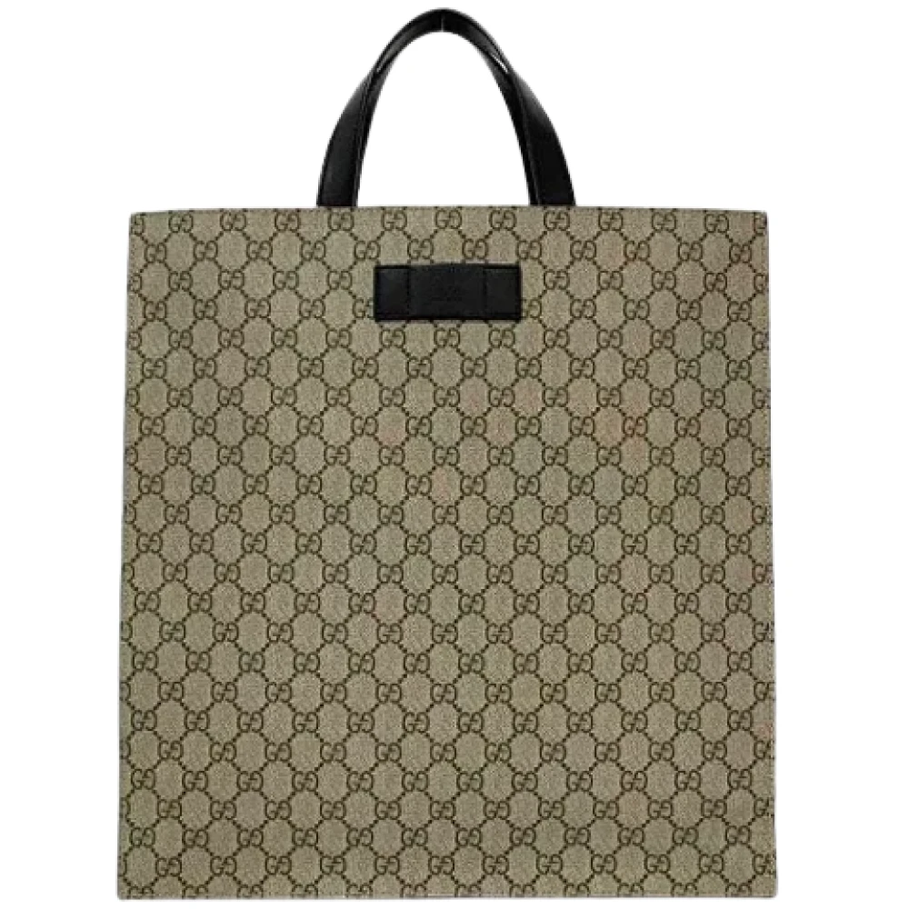 Gucci Vintage Pre-owned Fabric gucci-bags Beige Dames