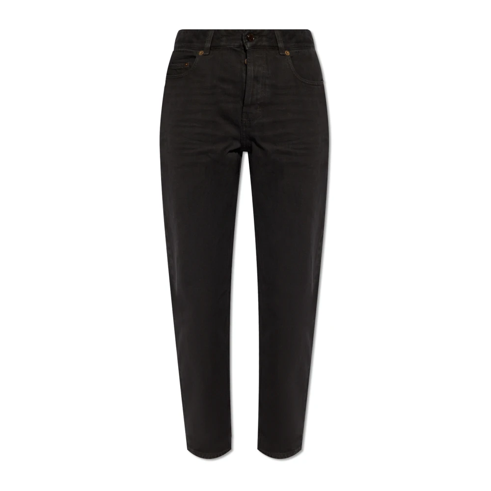 Saint Laurent Hoge taille jeans Black Dames