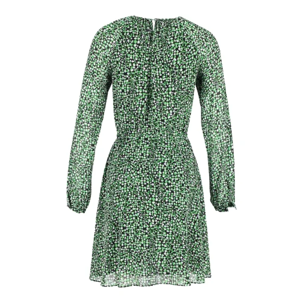 Michael Kors Pre-owned Silk dresses Green Dames