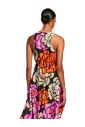 robe-longue-en-soie-fleurie-avec-cordon