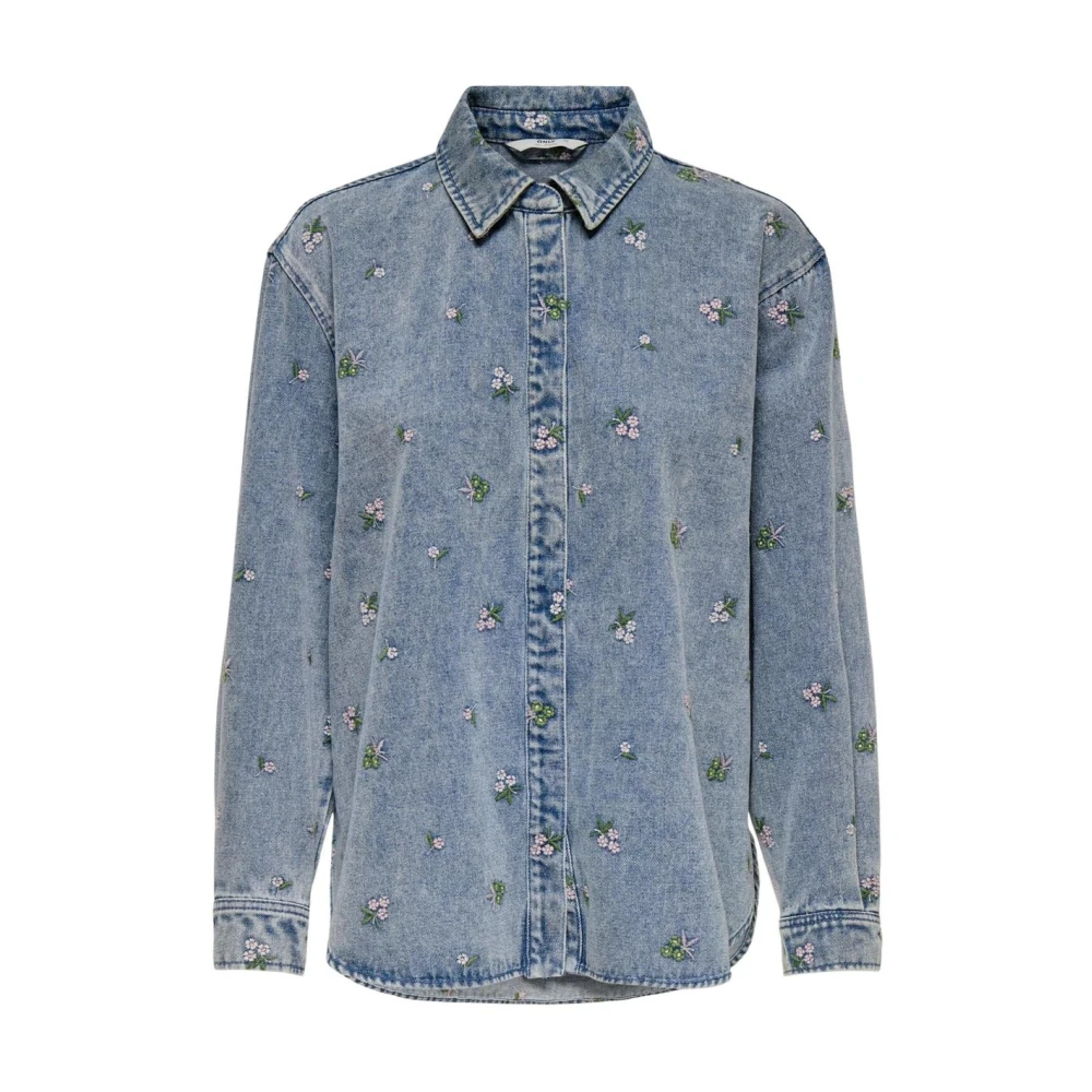 Only Donna Blu Camicia Da In Denim Vera - Immagine 2