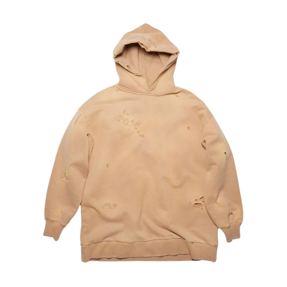 Acne Studios, Sweatshirts & Hoodies, Dam, L, Camel Brown Hoodie