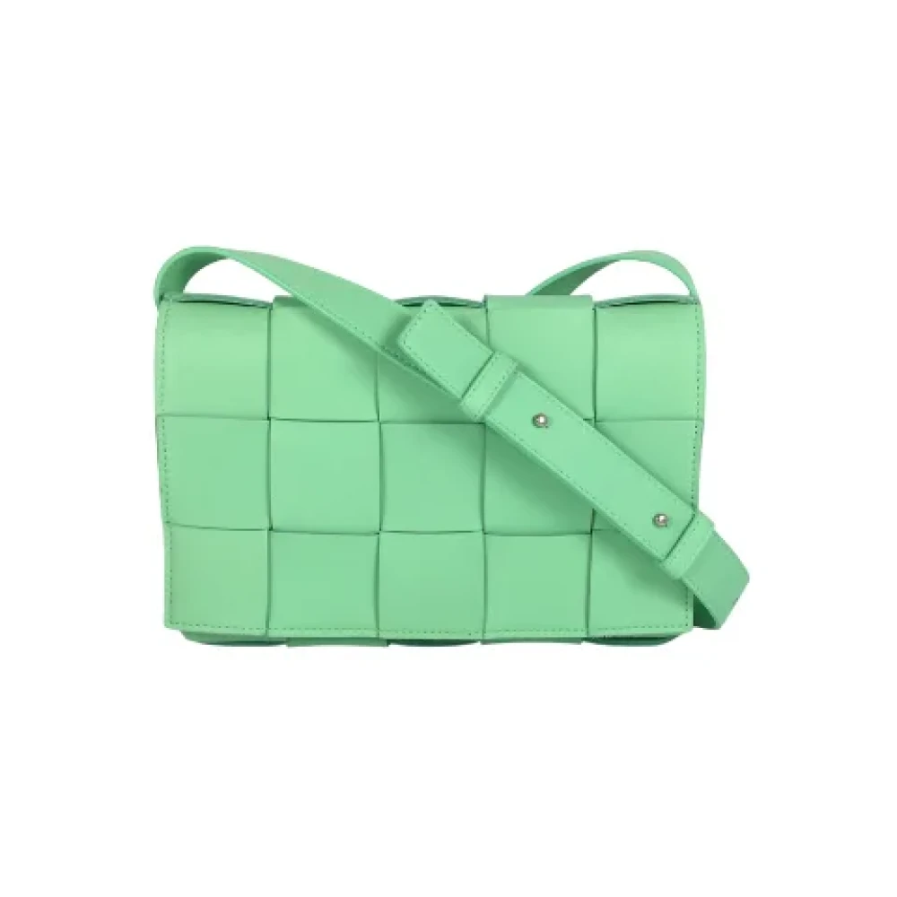 Bottega Veneta Vintage Pre-owned Leather shoulder-bags Green Dames