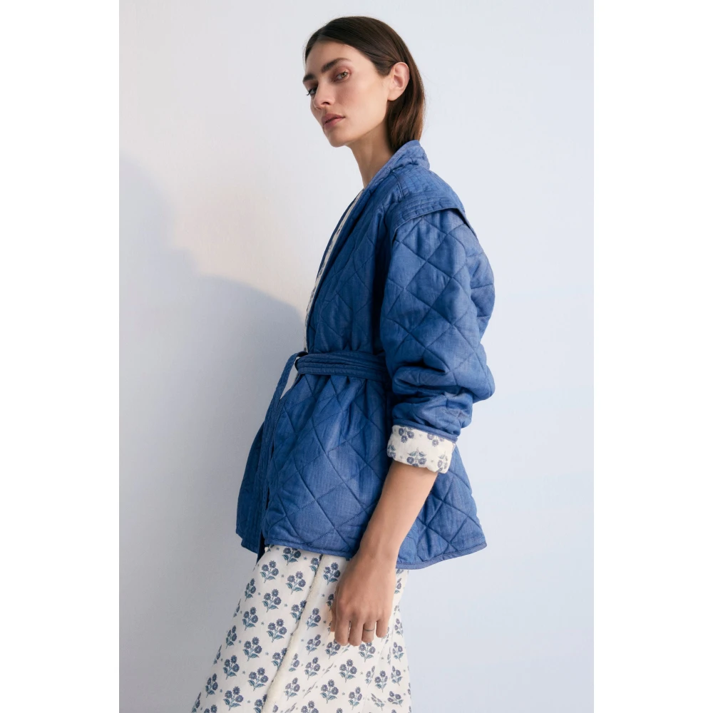 The New Society Eleni Vrouw Jas Blue Dames