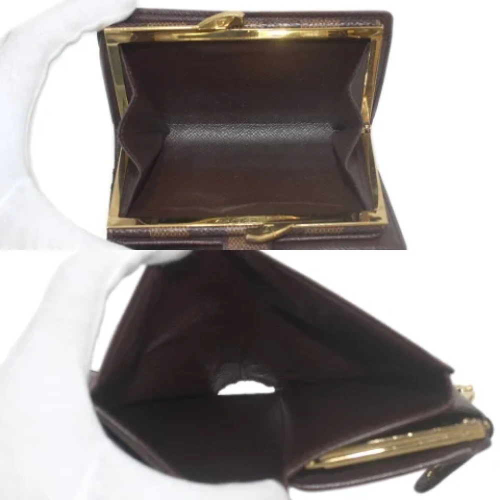 Louis Vuitton Vintage Pre-owned Canvas wallets Brown Dames