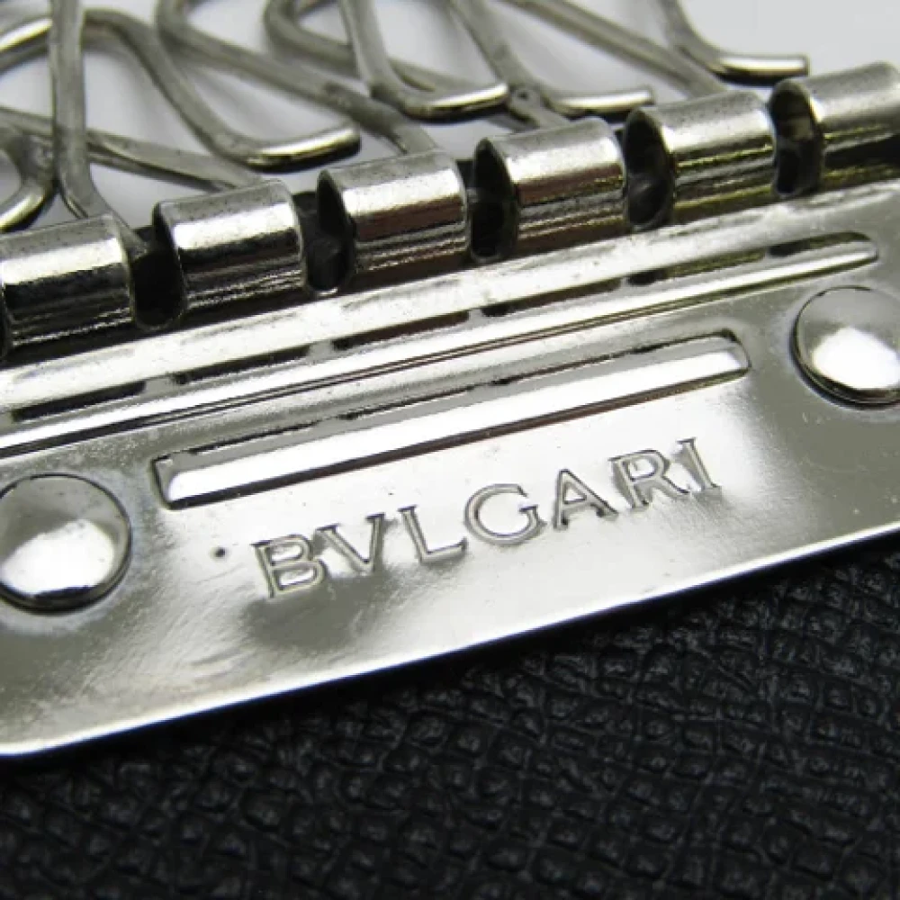 Bvlgari Vintage Pre-owned Canvas key-holders Black Dames