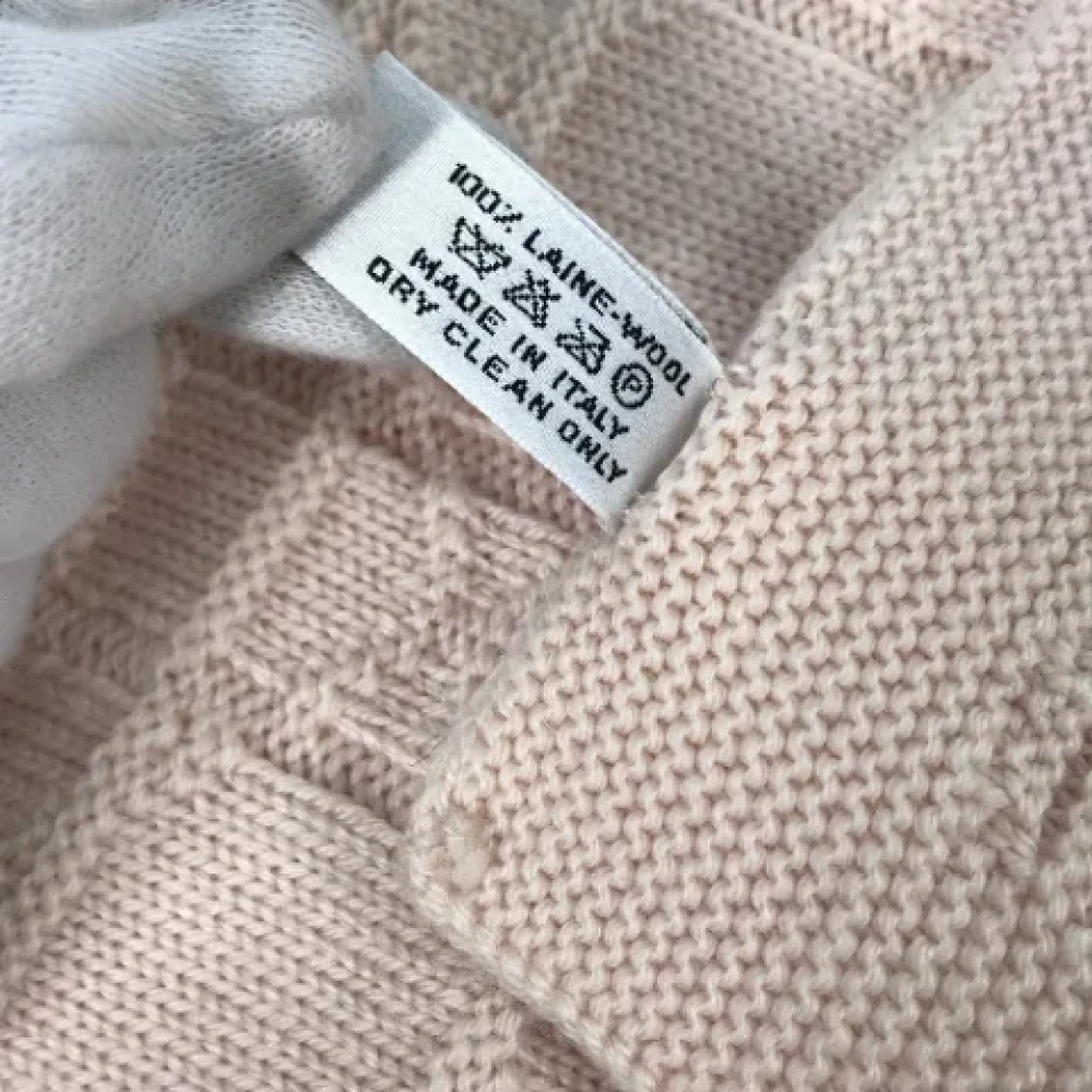 Dior Vintage Pre-owned Wool scarves Pink Dames