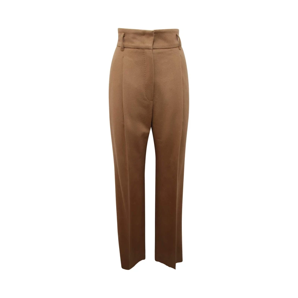Max Mara Women's Beige Studio Wool Trousers Zac Model