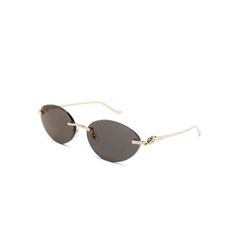 Cartier Women's Yellow Sunglasses, 58 Mm, Ct0504s 001 Sunglasses