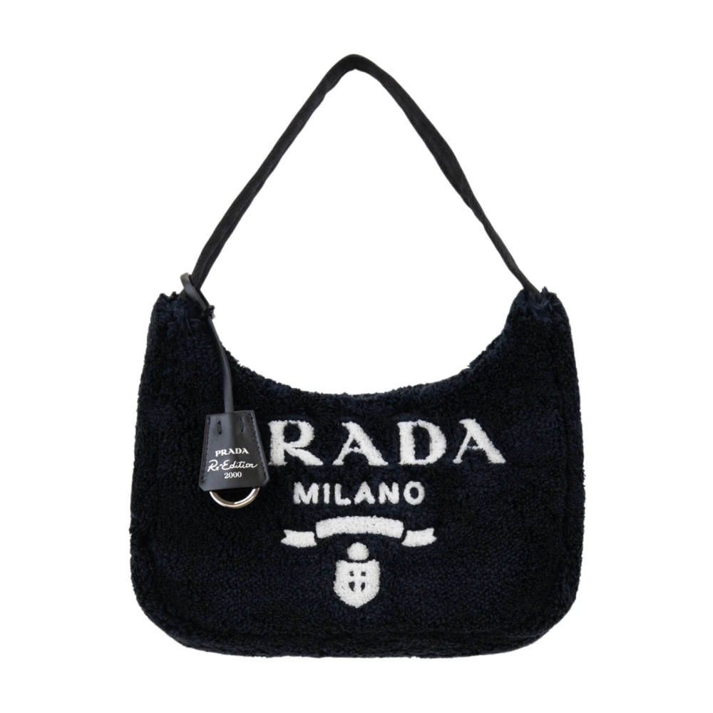 Prada Women's Black Shoulder Bags, One Size, Stylish Handbag With Zipper Closure
