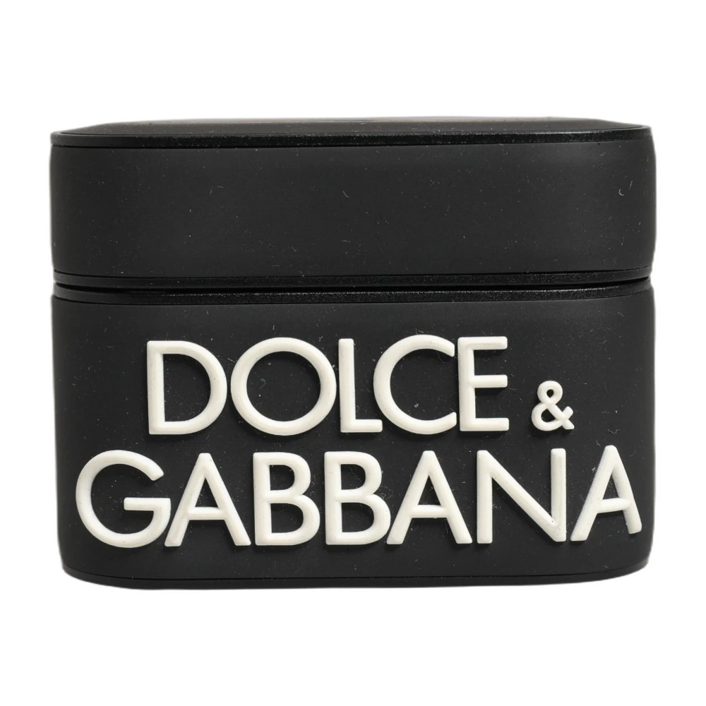Dolce & Gabbana Unisex Zwart Accessoires One Size, Airpods Case