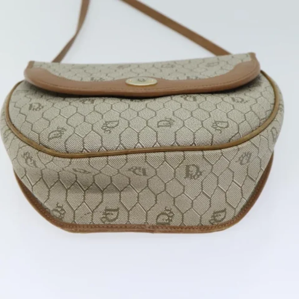 Dior Vintage Pre-owned Leather dior-bags Beige Dames