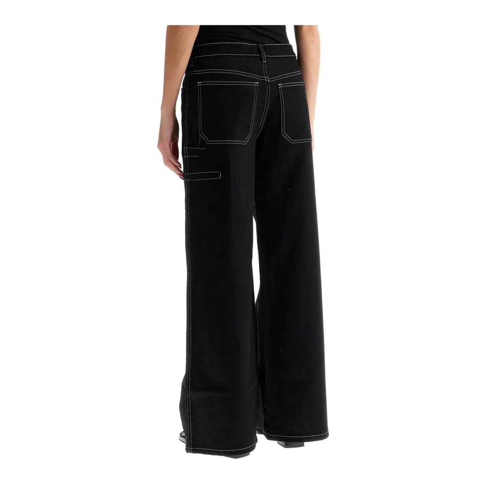 Courrèges Baggy Hammer Jeans Black Dames