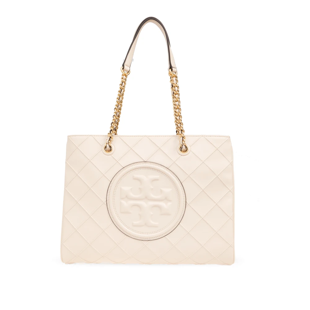 Tory Burch `Fleming Soft` Shopper Väska Beige, Dam