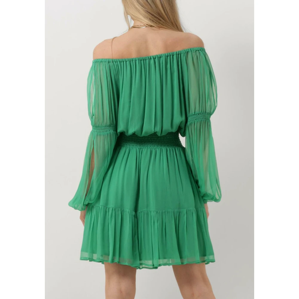 Liu Jo Groene Creponne Mini Jurk Green Dames