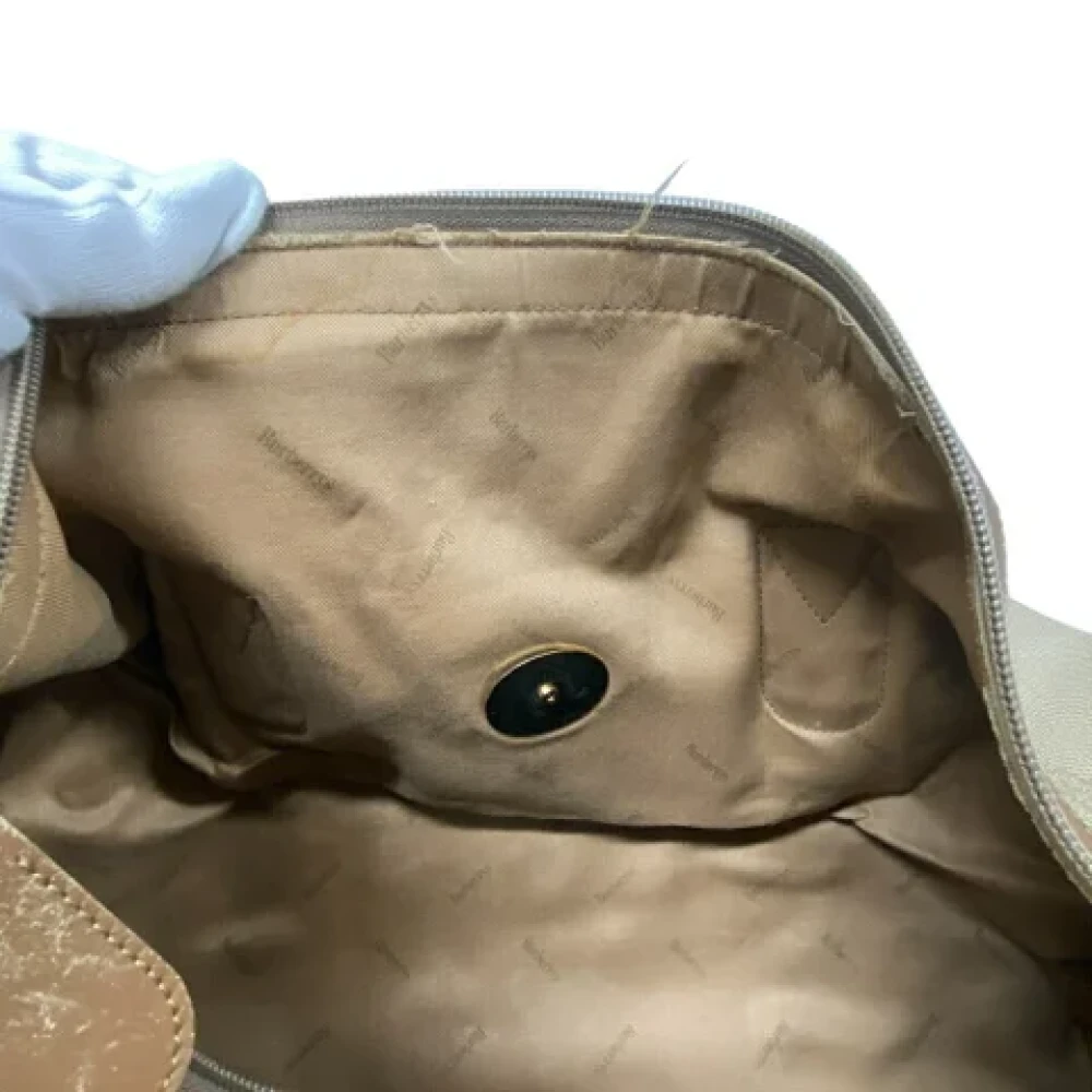 Burberry Vintage Pre-owned Fabric handbags Beige Dames