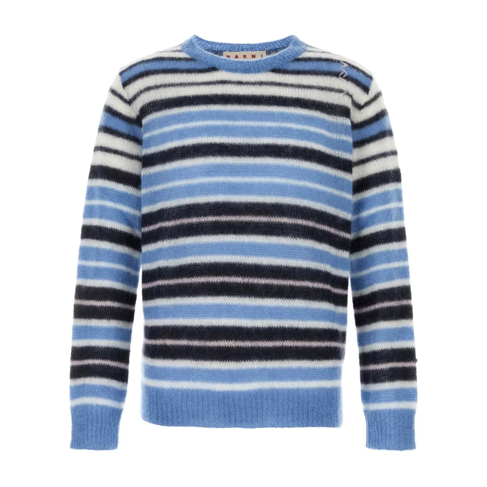 Marni Men's Embroidered Mohair Blend Sweater