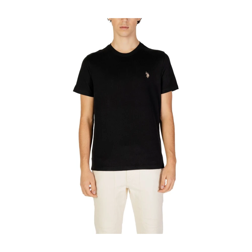 U.s. Polo Assn. Svart Bomull Herr Polo Skjorta Black, Herr