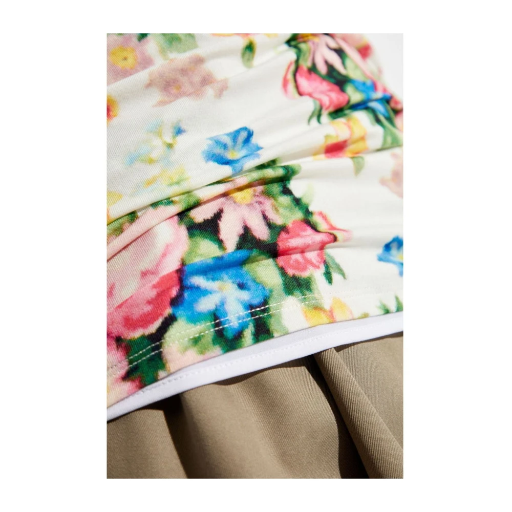 Loewe Bloemenprint T-shirt en Polo Multicolor Dames