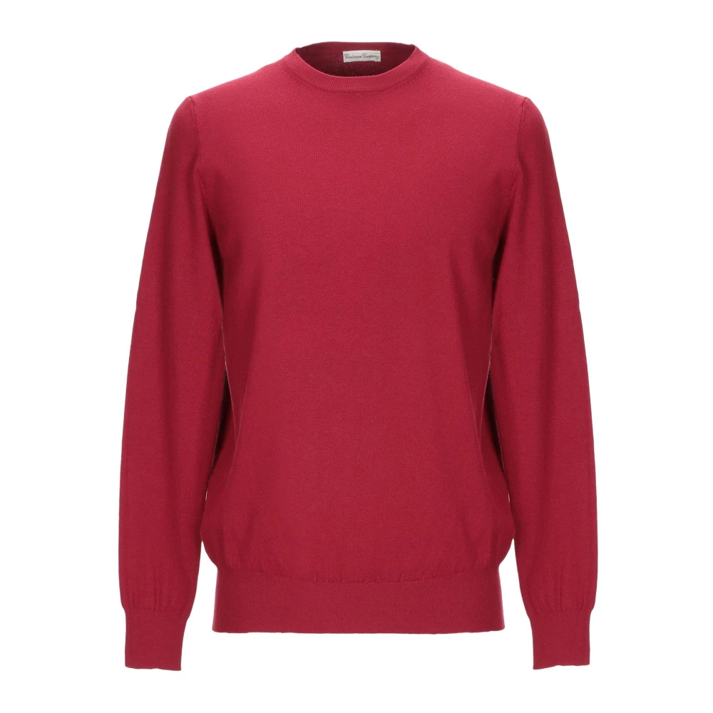 Cashmere Company Men's Red Cashmere Knitwear, 2XL, Jumper