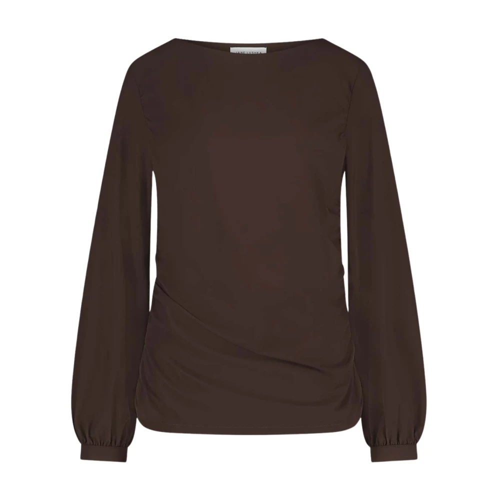 Jane Lushka Nina Top Technical Jersey | Donkerbruin Brown Dames