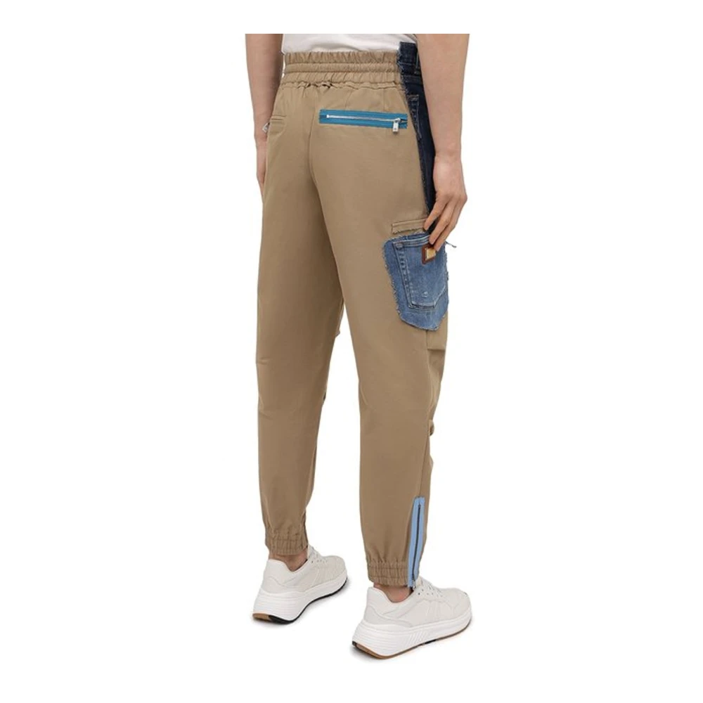 Dolce & Gabbana Casual elastische taille broek Beige Heren